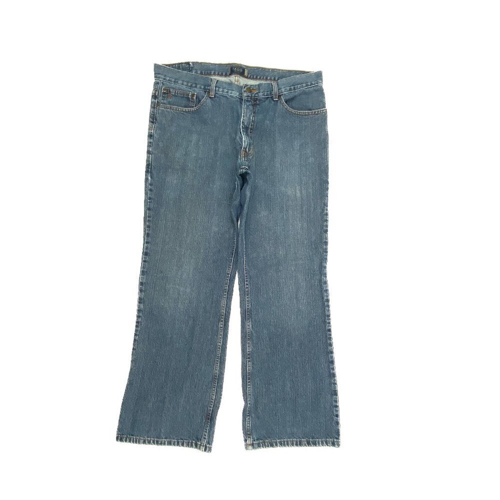 Izod Bootcut Men's size 36x30‎ Medium Wash Blue Denim jeans